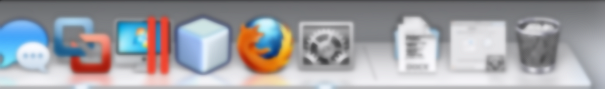 My MacBook's Dock: Blurred