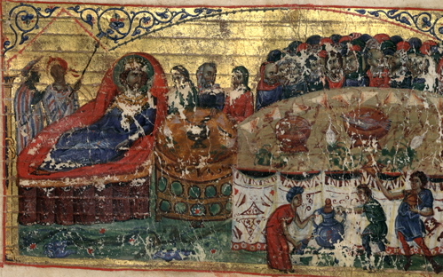 Ptolemy giving a banquet for the 72 translators © by Biblioteca Apostolica Vaticana