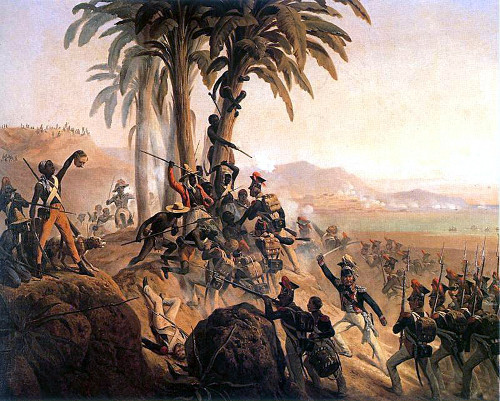 Battle at San Domingo, a painting by January Suchodolski