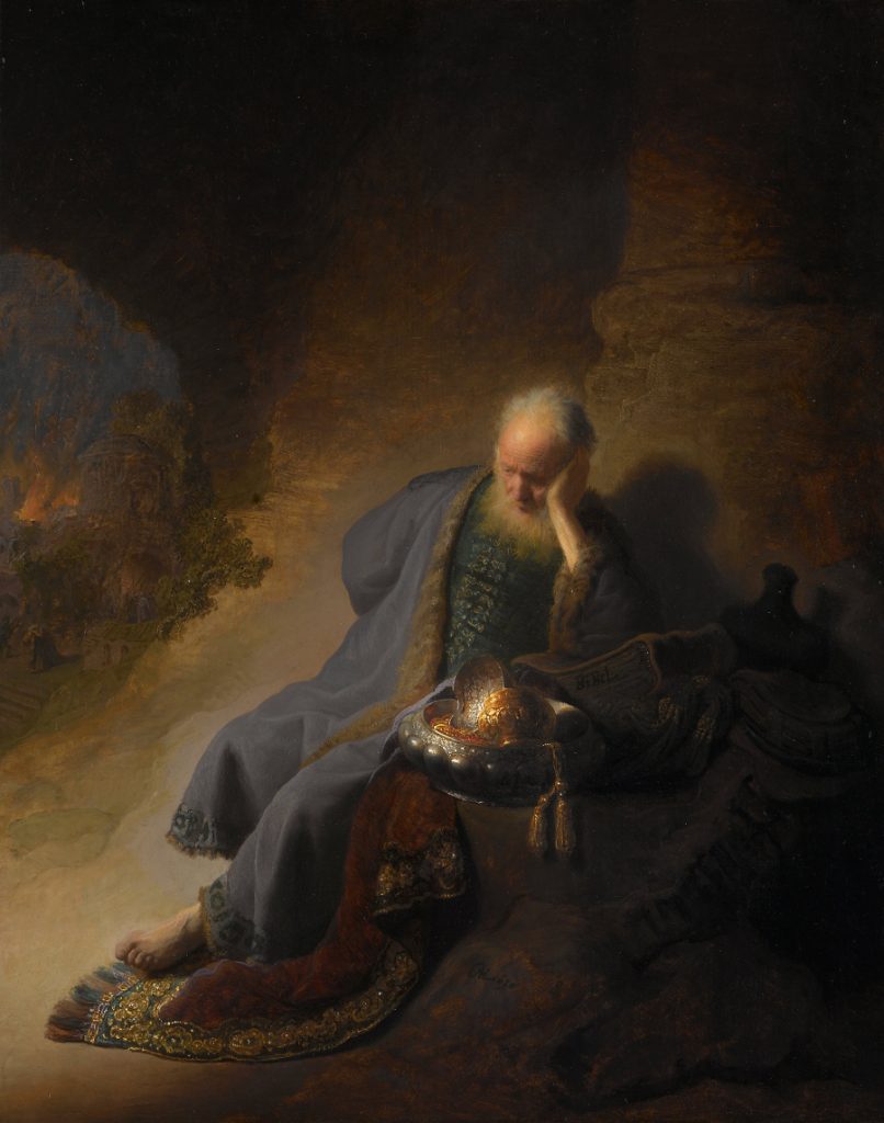 Rembrandt: Jeremiah Laments the Destruction of Jerusalem