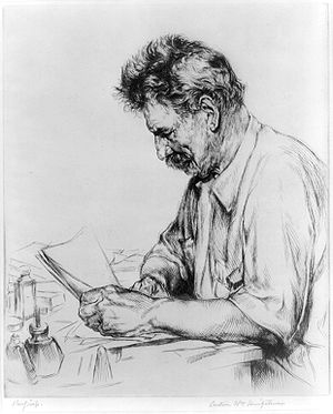 Albert Schweitzer, Etching by Arthur William H...