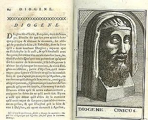 English: Diogenes the Cynic, from Diogenes Lae...