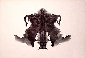 the fourth blot of the Rorschach inkblot test