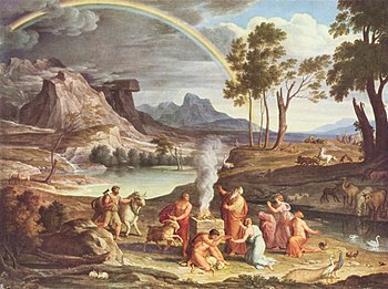 Landscape with Noah's Thank Offering (painting...