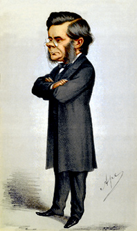 chromolithograph Caricature of Thomas Henry Hu...