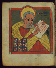 Illuminated Manuscript, Ethiopian Gospels, Eva...