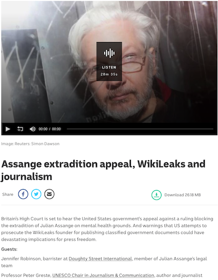 Update on Julian Assange – Vridar